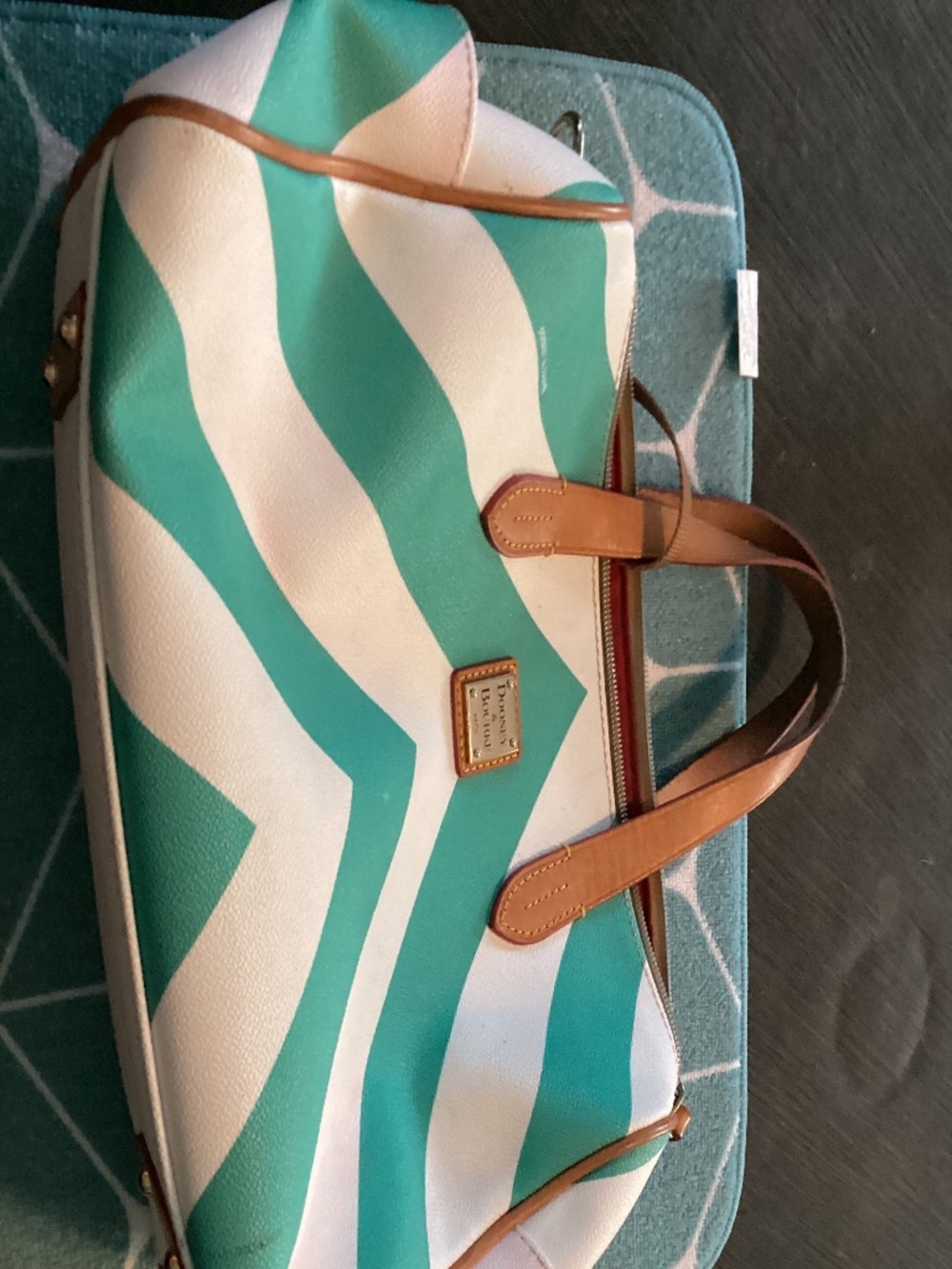 Dooney and Bourke adorable, green and white
